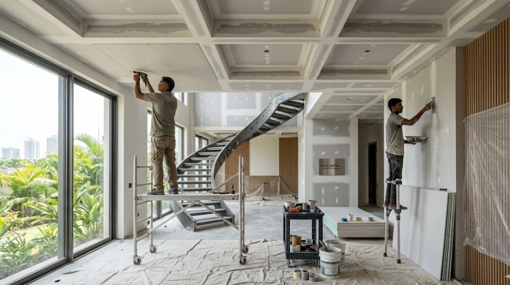 Professional residential drywall